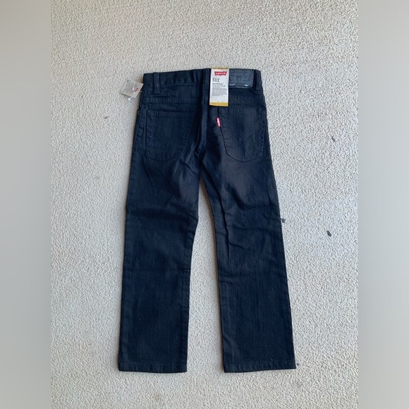 LEVI’S Boys 511 Slim Fit Soft Brushed Black Jeans Pants Size 5 Reg BRAND NEW - Picture 8 of 14
